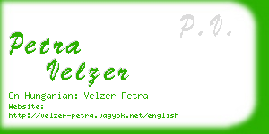 petra velzer business card